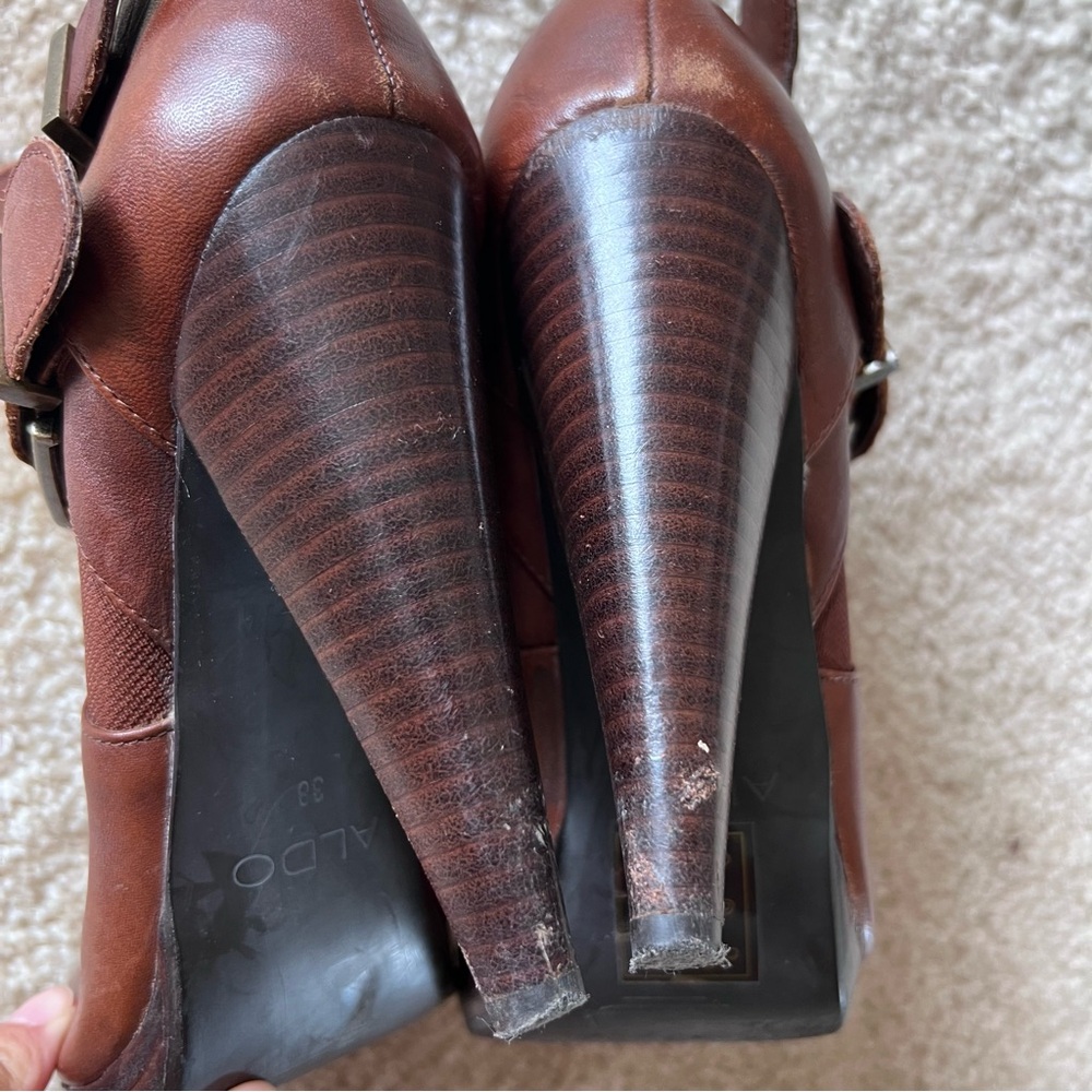 Aldo Moto Leather Ankle Boots - Picture 10 of 12